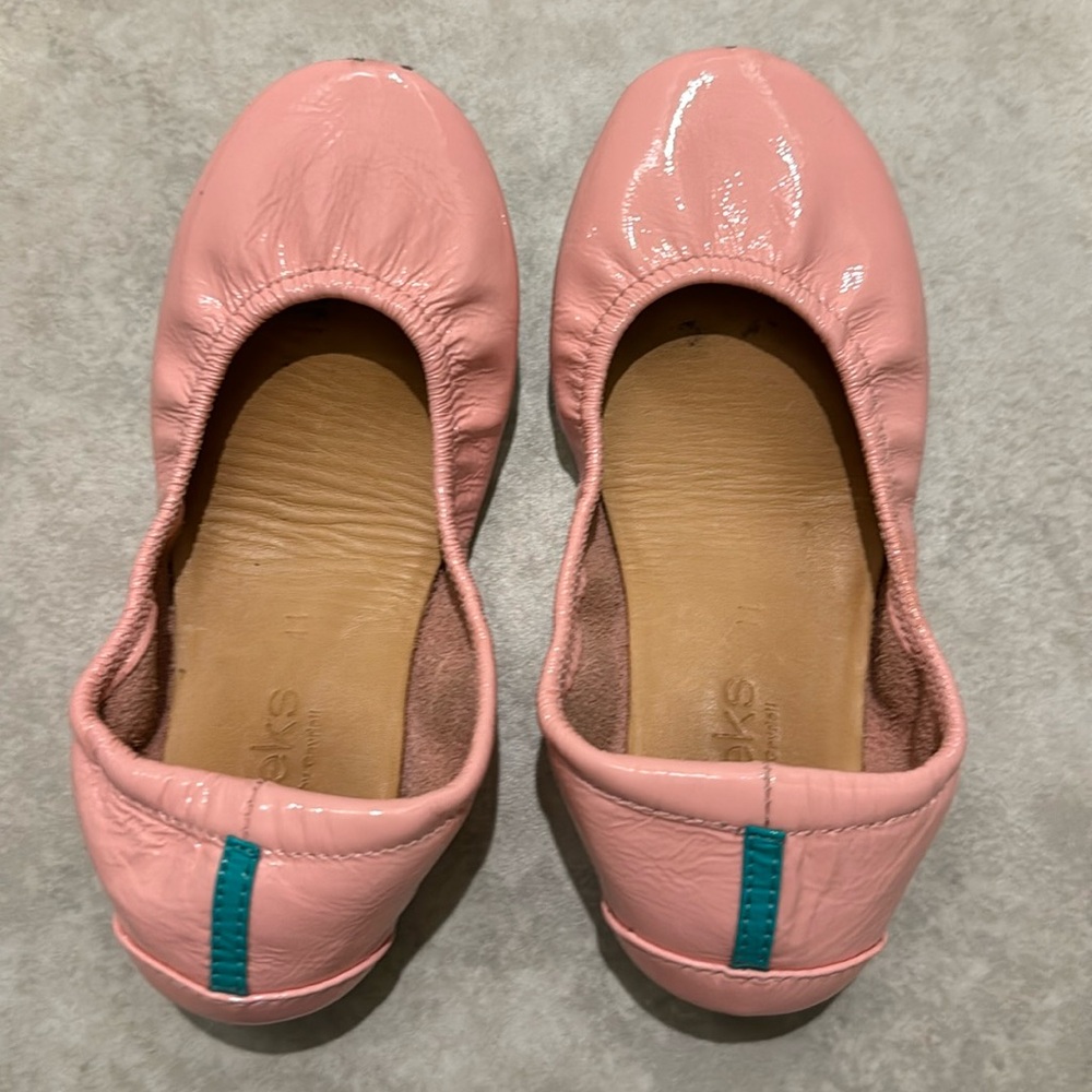Tieks Cotton Candy patent leather ballet flats sz 11 toddler